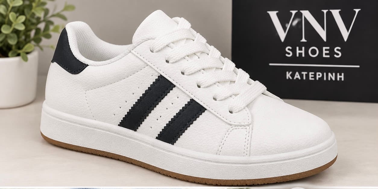 Sneakers άσπρο/ μαύρο 